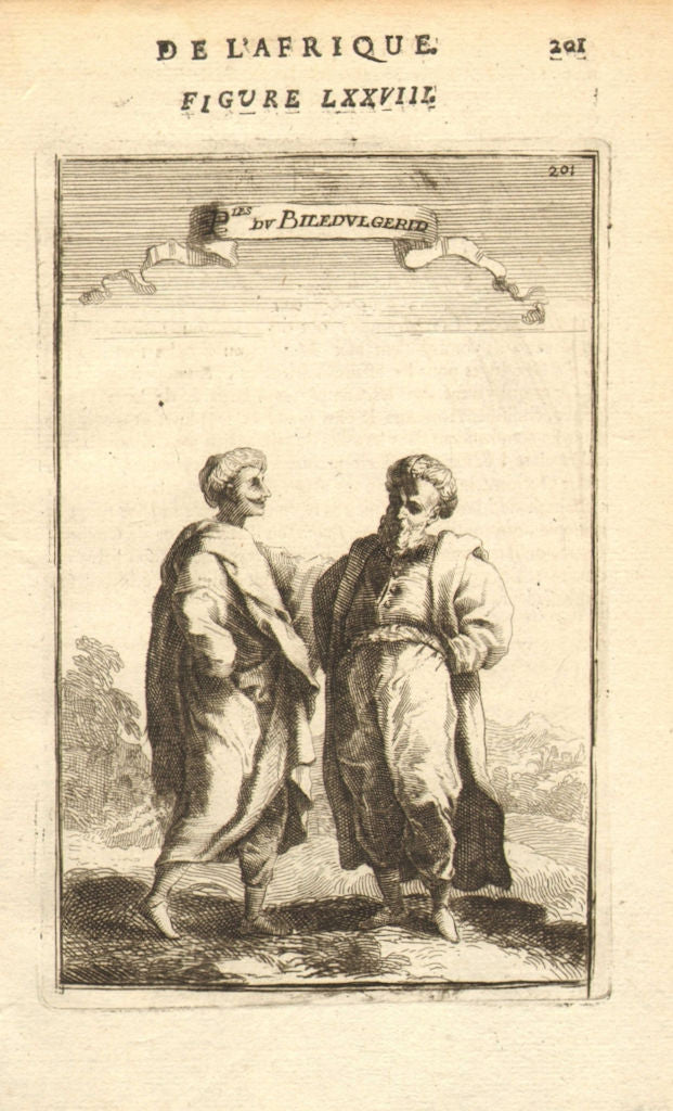 NORTH AFRICA. People of Biledulgerid (former North African state). MALLET 1683
